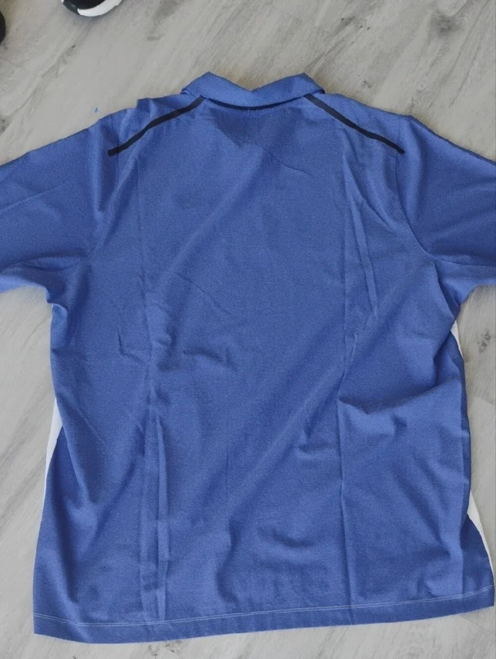 XXL Nikegolf Blue and White Men's Polo - Two-Tone Legends Golf Course